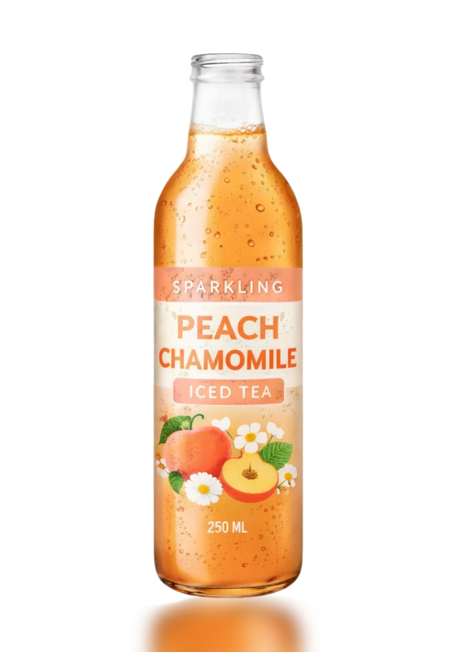 Sparkling Peach Chamomile Iced Tea - 250ml