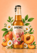 Peach Chamomile Sparkling Iced Tea