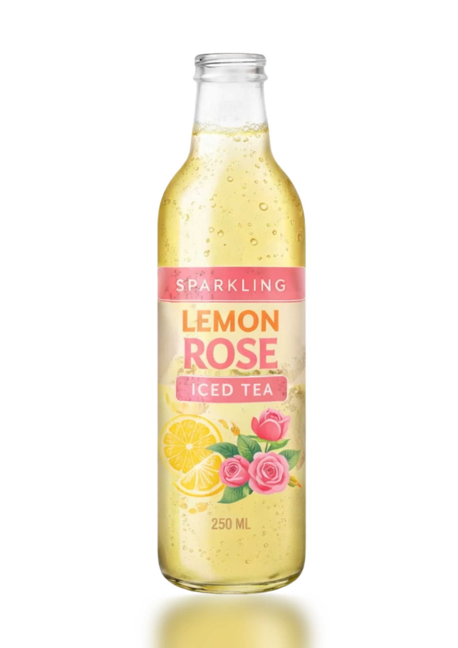 Sparkling Lemon Rose Iced Tea - 250ml